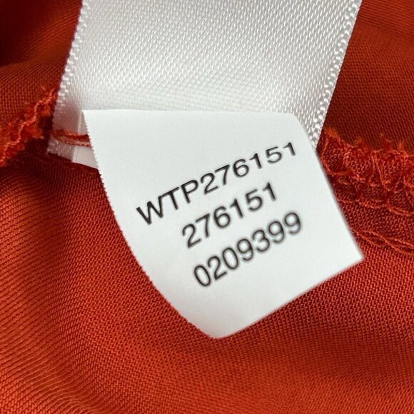 J Jill Top Rust 2X Soft Luxe Button-Front Shirt Intense Rust Flowy Office Classy - Picture 8 of 13